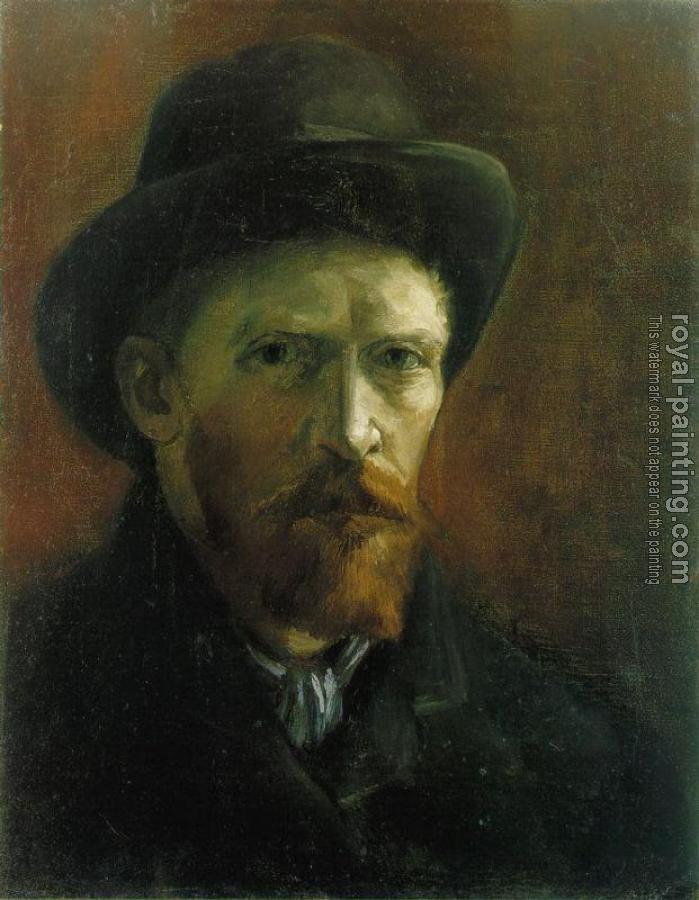 Vincent Van Gogh : Self Portrait with Dark Felt Hat II